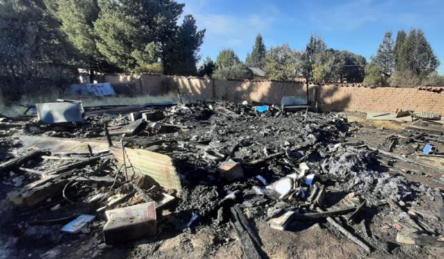 Militar auxilió a su esposa y dos hijos antes de que incendio acabe con su vida y la de su niño menor