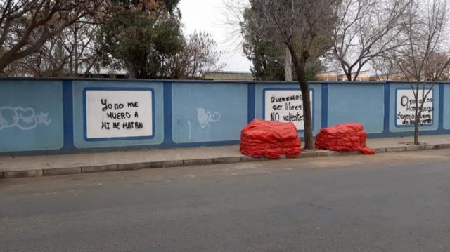 Activistas lamentan críticas por grafitis  feministas en Tarija