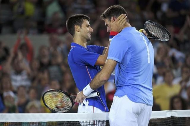 Djokovic, aliviado de que no  juegue Juan Martín Del Potro 