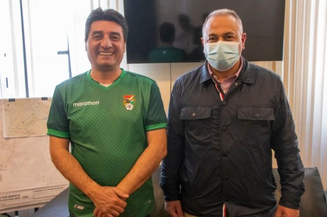 Costa se reunió con autoridades del departamento