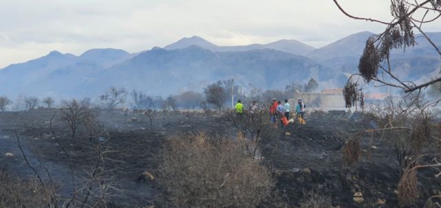 Fuertes vientos y chaqueos ocasionaron incendios en área rural de Tarija