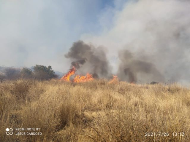 Se expande el incendio en la  comunidad de Erquiz Tarija 