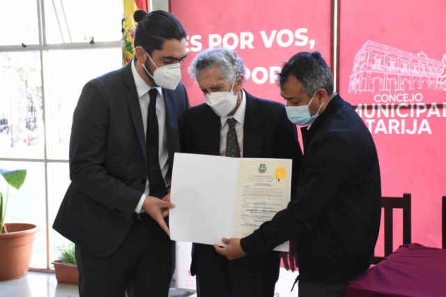 Tarija: Concejo distingue a historiador Eduardo Trigo