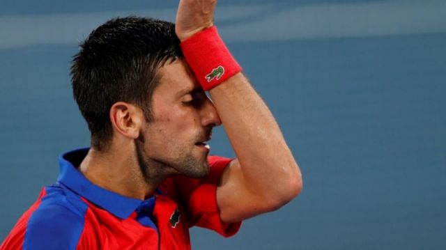Novak Djokovic se mostró abatido tras ser eliminado	