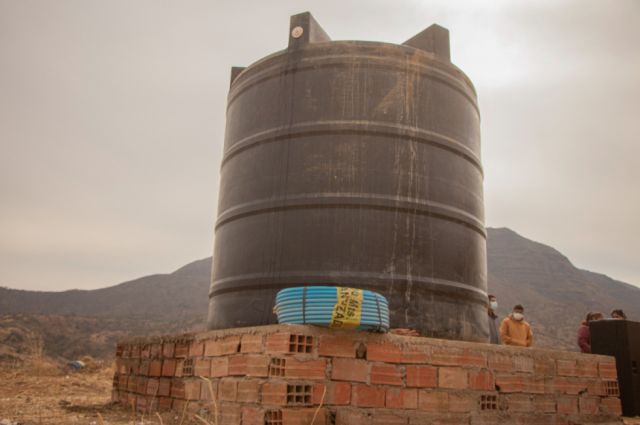 Alcaldía entrega tanque para abastecer de agua potable a más de 15 familias 