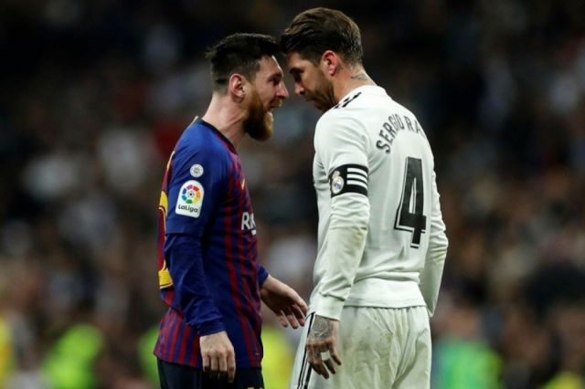 Sergio Ramos le dio la bienvenida a Messi recordando que eran rivales