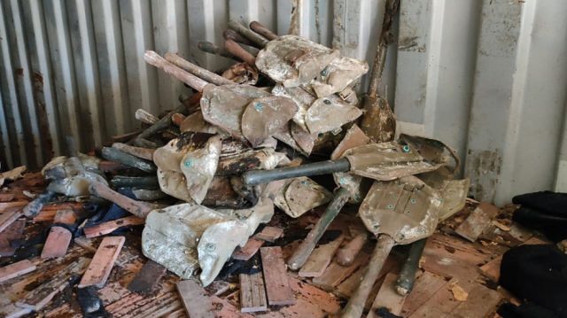 Palas para combatir el fuego