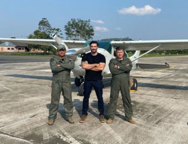 Julián  Gil llegó a Bolivia para filmar un documental de Evo Morales