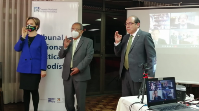 Posesionan al nuevo Tribunal Nacional de Ética Periodística