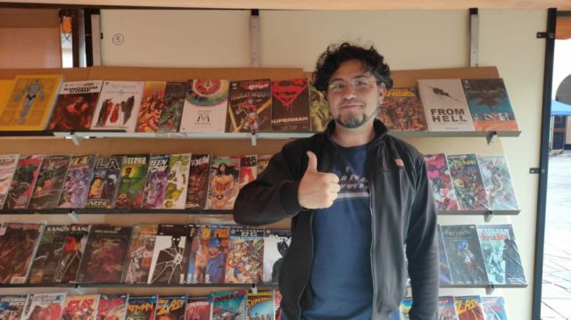 Óscar Mejía con Dragofénix.