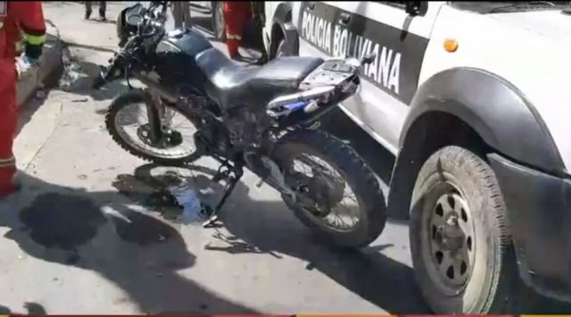 Fallece motociclista tras colisión con un vehículo en Tarija