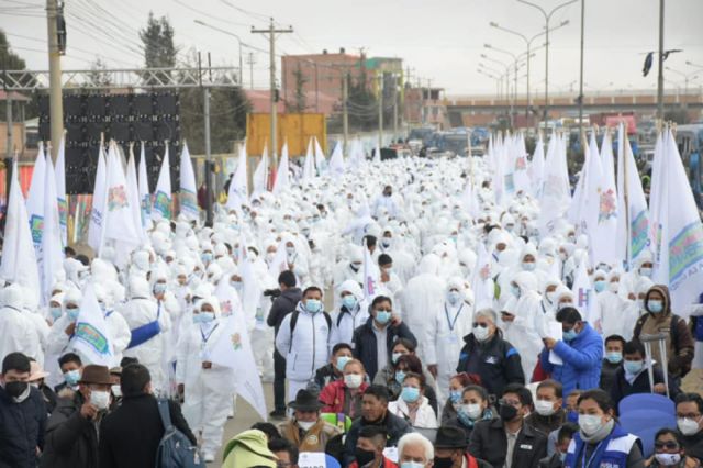 Despliegan 266 brigadas médicas en El Alto para rastrillajes y vacunación masiva contra el Covid-19