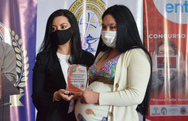 Ganadores del concurso “Tarija vacunada es más chura”