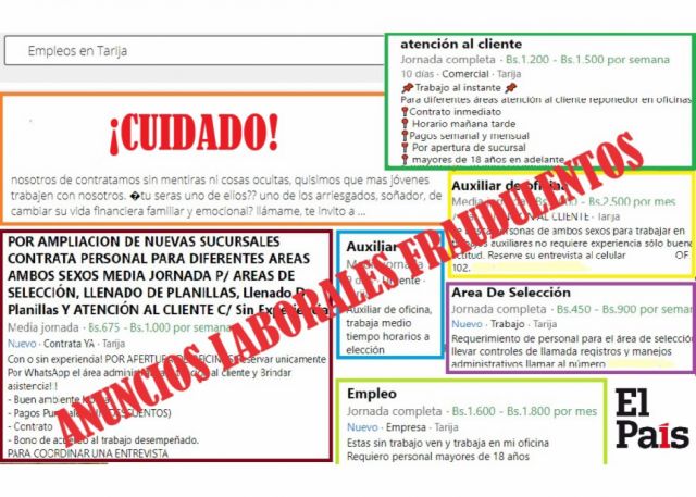 Tarija: Las estafas piramidales que se camuflan como empleo