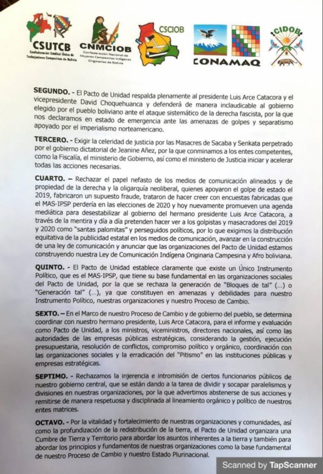 De las críticas del Pacto de Unidad al triunfo de Lizárraga