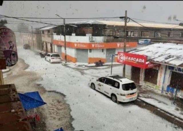 Fuerte granizada asola Padcaya, evaluarán daños