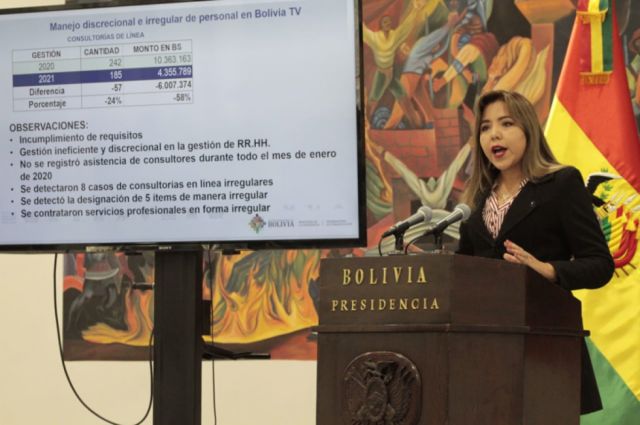 Gobierno denuncia daño económico de Bs 8,9 millones en el manejo de medios estatales en el periodo transitorio