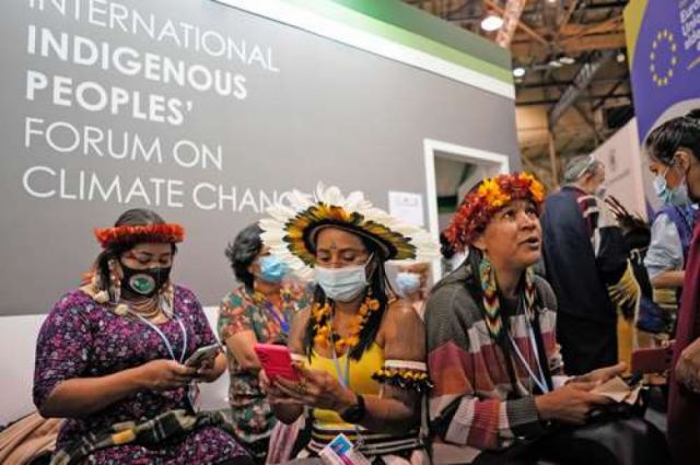 El papel de los indígenas en la cumbre  del clima, más allá de la financiación