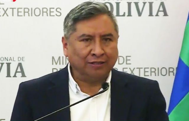Canciller denuncia que falsedades sobre Ley 1386 buscan repetir libreto del “golpe de Estado” 2019 