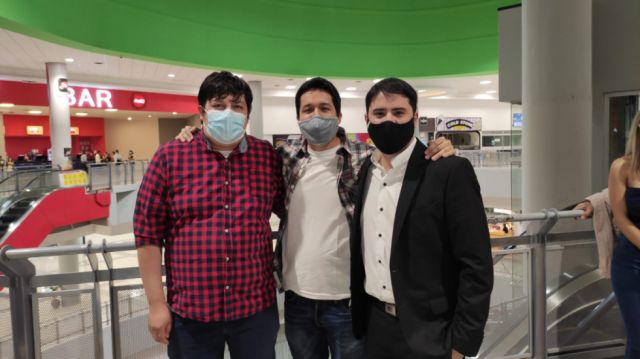 Diego Burgos, Efraín Camacho y Eduardo Ávila.
