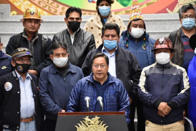 Luis Arce anuncia que se ha decidido abrogar la Ley 1386