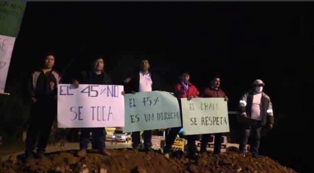 El Chaco mantiene el bloqueo a Tarija, ruta a Santa Cruz se encuentra expedita