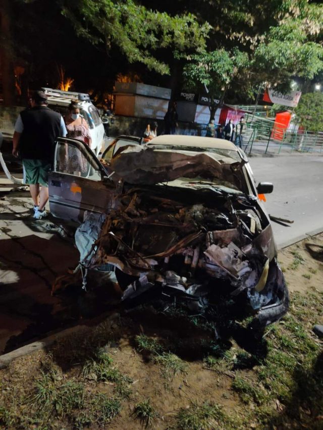  Reportan aparatoso accidente en la avenida Las Américas