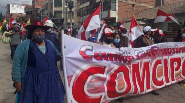 Comcipo convoca a una “gran marcha” este jueves