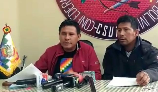 CSUTCB pide elegir nuevo liderazgo de la COB; recuerda que Huarachi pidió la renuncia de Evo
