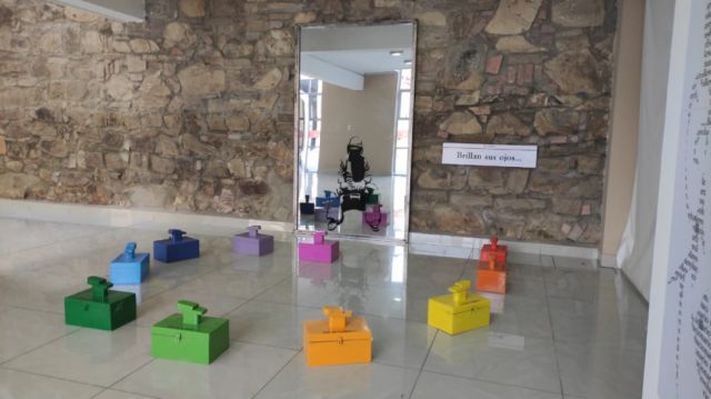 Las obras expuestas eran interactivas.