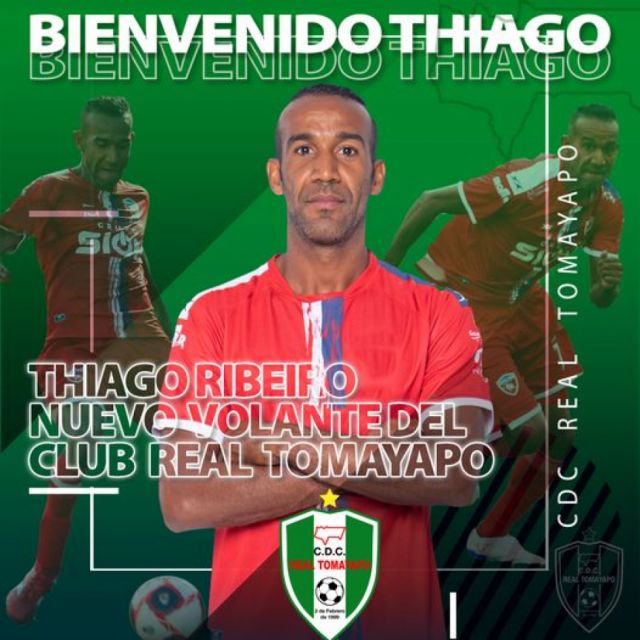 Thiago Ribeiro reforzará el mediocampo de Tomayapo 