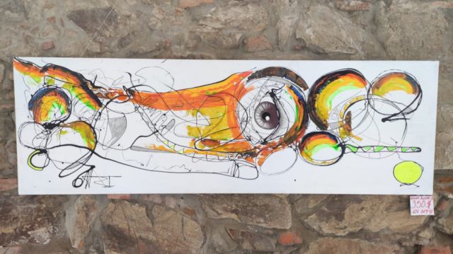 Gabriel Aguirre realizó exposición de arte junto a alumnos