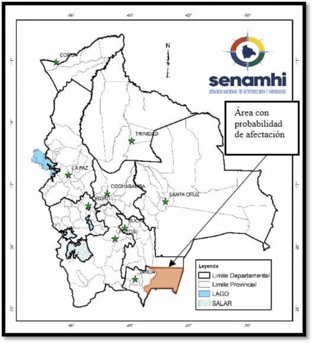 Senamhi anuncia ola de calor en el Chaco tarijeño con temperaturas de hasta 42 grados 