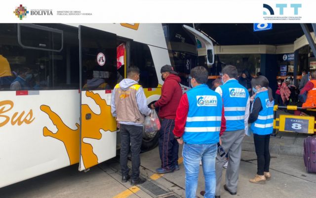 ATT encara acciones de control e información contra el COVID-19 en terminales áreas y terrestres