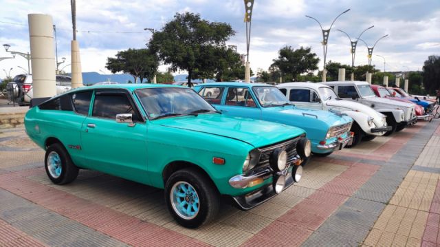 Familias tarijeñas también mostraron sus autos clásicos.