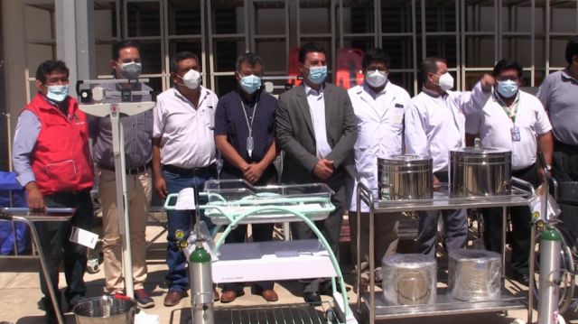 La Alcaldía de Tarija entrega equipamiento para el Hospital San Antonio