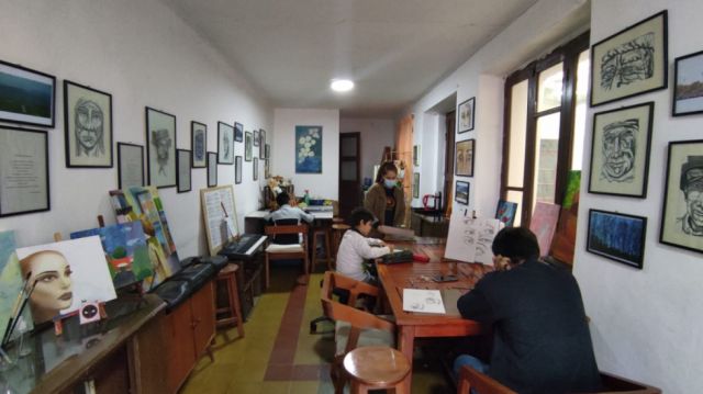 Cada parte de El Imaginario está repleta de arte.