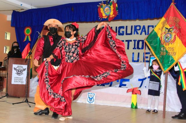 Inauguración del año escolar en U. E. Aniceto Arce