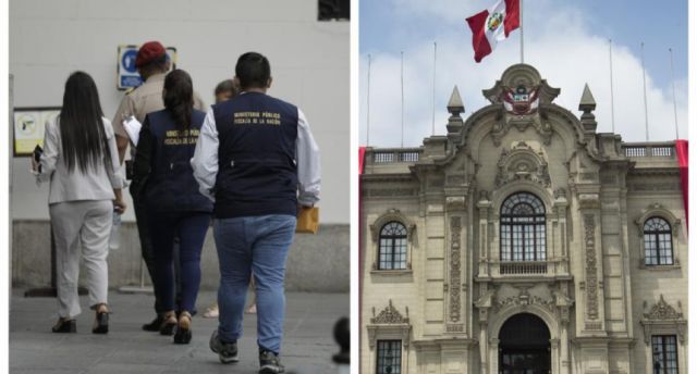 Allanan las oficinas del Palacio de Gobierno peruano