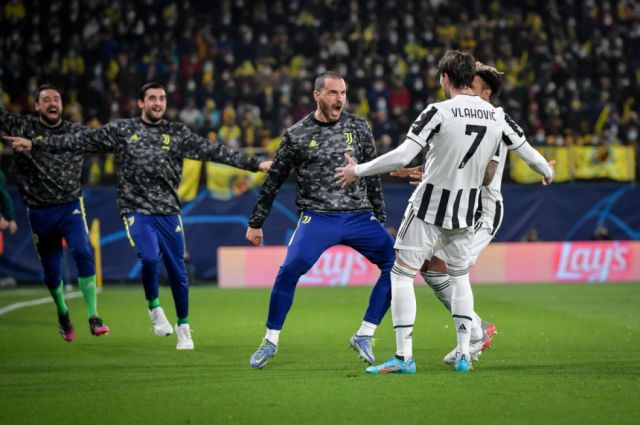 Juventus empató con Villarreal por los octavos de la Champions
