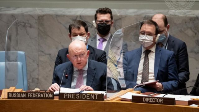 Rusia ante la ONU: "Medios presentan descaradamente los ataques de las Fuerzas Armadas de Ucrania como las consecuencias de nuestra operación militar"