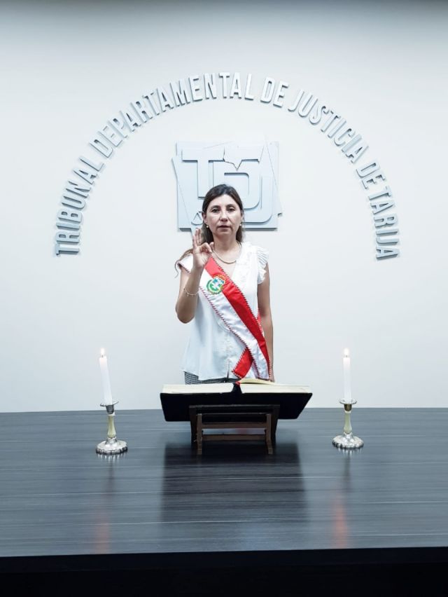 Claudia Gamarra Hoyos es la nueva Presidenta del Tribunal Departamental de Justicia de Tarija