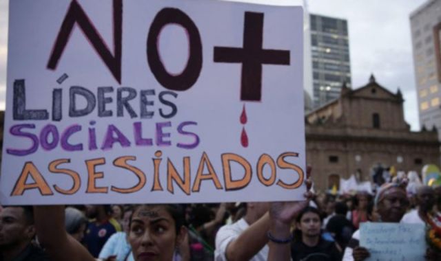 Colombia: sube cifra de líderes sociales asesinados