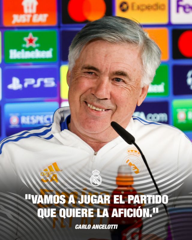 Ancelotti calentó la previa del esperado Real Madrid-PSG