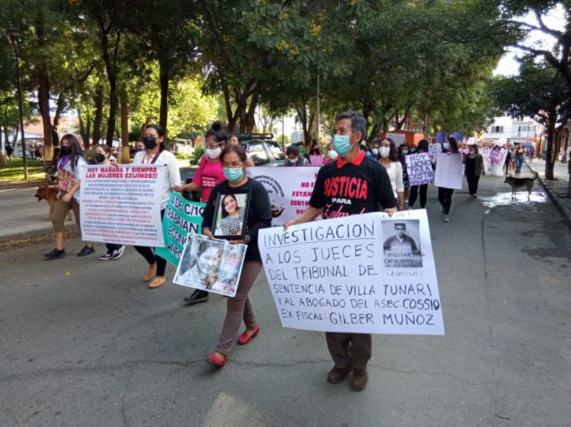 Pedidos de justicia marcaron la conmemoración del 8M en Tarija