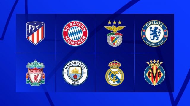 Los clasificados a cuartos de  final de la Champions League
