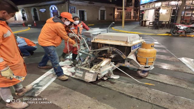 Movilidad Urbana señaliza cuatro barrios de Tarija