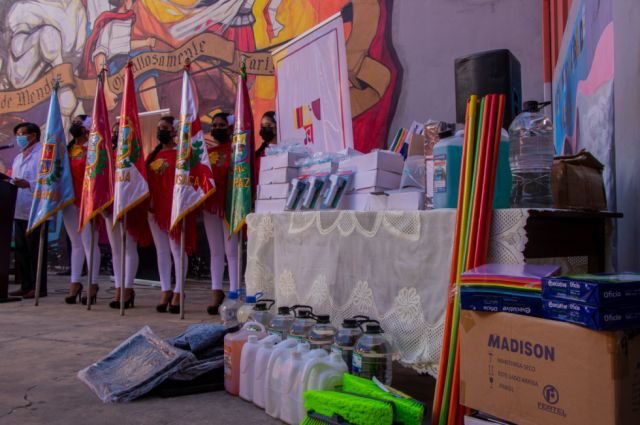 Tarija: 176 colegios reciben insumos de bioseguridad 