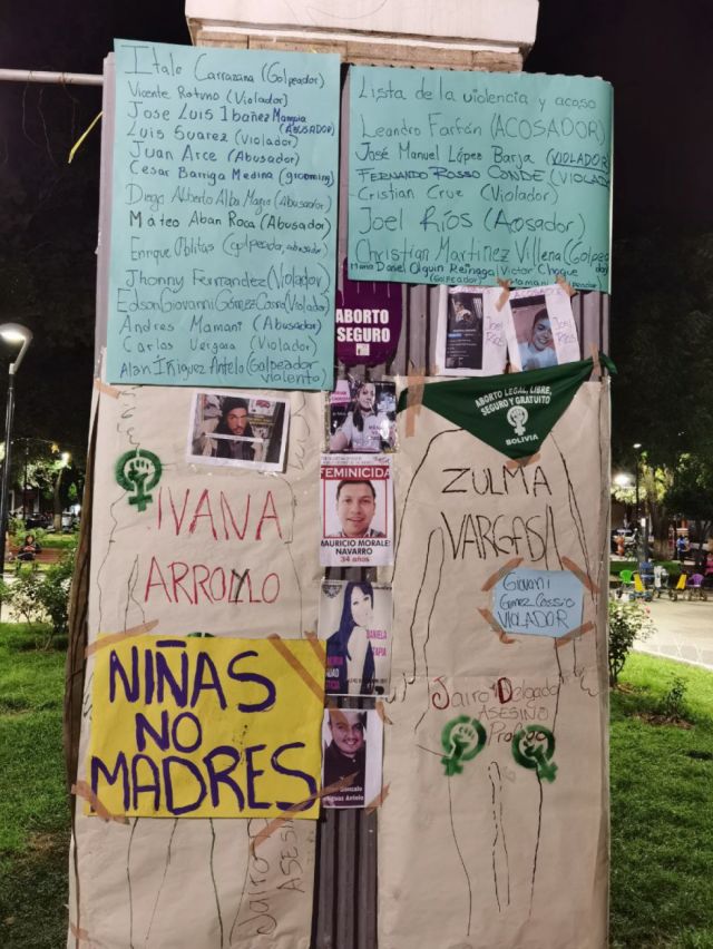 Lista pública de la violencia y el acoso en Tarija