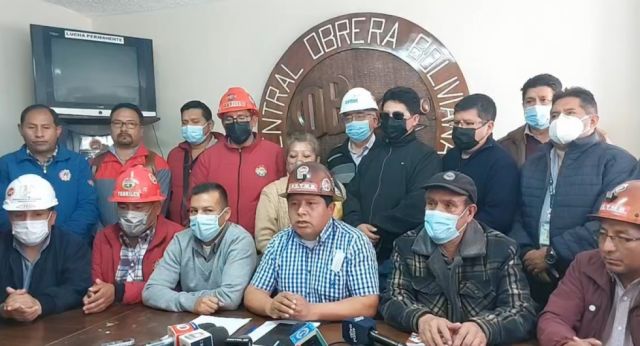 La COB se declara en emergencia en rechazo a la contrapropuesta por el incremento salarial
